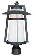 Calistoga 1-Light Outdoor Pole with Post Lantern in Adobe