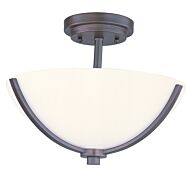 Deven 3-Light Semi-Flush Mount in Oil Rubbed Bronze