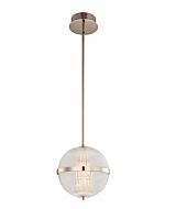 Kalco Portland Contemporary Chandelier in Polished Nickel