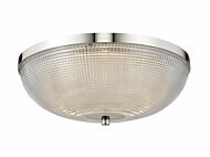 Kalco Portland Ceiling Light in Polished Nickel