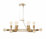 Kalco Union 12 Light Chandelier in Winter Brass