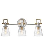 Easton 3-Light Bathroom Vanity Light in Polished Nickel