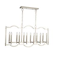 Kalco Provence 12 Light Kitchen Island Light in Polished Nickel