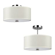 Two Light Semi-Flush Convertible Pendant by Visual Comfort Studio