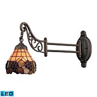 Mix-N-Match 1-Light LED Wall Sconce in Tiffany Bronze