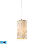 Coletta 1-Light LED Mini Pendant in Satin Nickel