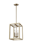 Sea Gull Moffet Street 3 Light LED Foyer Light in Satin Brass