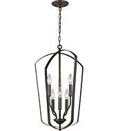 Sea Gull Romee 6 Light Foyer Light in Bronze