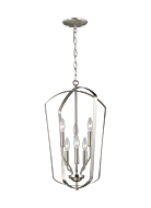 Sea Gull Romee 6 Light Foyer Light in Brushed Nickel