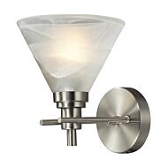 Pemberton 1-Light Wall Sconce in Brushed Nickel