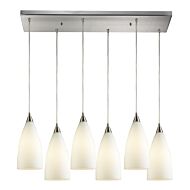 Vesta 6-Light Pendant in Satin Nickel