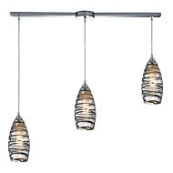 Twister 3-Light Pendant in Polished Chrome