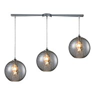 Watersphere 3-Light Pendant in Polished Chrome