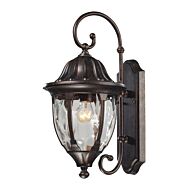 Glendale 1-Light Outdoor Wall Sconce in Regal Bronze