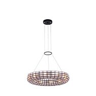 Sanibel Ten Light Pendant in Matte Black by Kalco