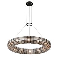 Sanibel 12 Light Pendant in Matte Black by Kalco