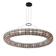 Sanibel 16 Light Pendant in Matte Black by Kalco