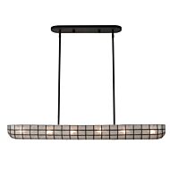 Sanibel Six Light Island Pendant in Matte Black by Kalco