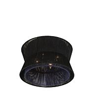 Madura Four Light Flush Mount in Matte Black by Kalco