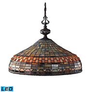 Jewelstone 3-Light LED Chandelier in Classic Bronze