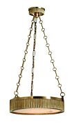 Hudson Valley Lynden 4 Light 11 Inch Pendant Light in Aged Brass