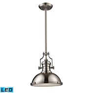 Chadwick 1-Light LED Pendant in Satin Nickel