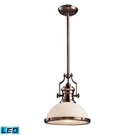 Chadwick 1-Light LED Pendant in Antique Copper