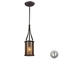 Barringer 1-Light Mini Pendant in Aged Bronze