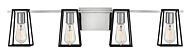 Hinkley Filmore 4-Light Bathroom Vanity Light In Chrome