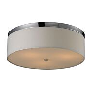 Flushmounts 3-Light Flush Mount in Polished Chrome