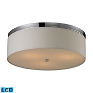 Flushmounts 3-Light LED Flush Mount in Polished Chrome