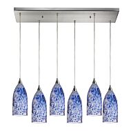 Verona 6-Light Pendant in Satin Nickel