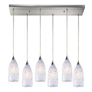 Verona 6-Light Pendant in Satin Nickel