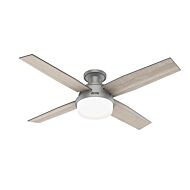 Dempsey 2-Light 52" Ceiling Fan in Matte Silver