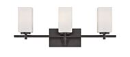 Dakota 3-Light Bathroom Vanity Light Bar in Biscayne Bronze