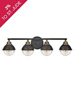 Hinkley Fletcher 4-Light Bathroom Vanity Light In Black