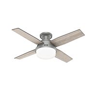 Dempsey 2-Light 44" Ceiling Fan in Matte Silver