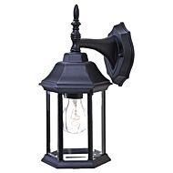 Craftsman 2 1-Light Wall Sconce in Matte Black