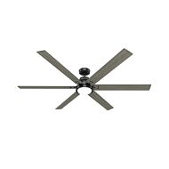 Gravity 1-Light 72" Ceiling Fan in Matte Black