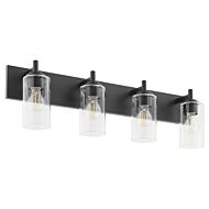 Fallstaff Four Light Vanity in Matte Black by Quorum International