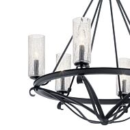 Kichler Krysia 6 Light Rustic Chandelier in Black