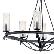 Kichler Krysia 6 Light Rustic Chandelier in Black