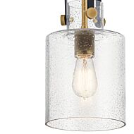 Kichler Kitner 7 Inch Pendant Light in Natural Brass