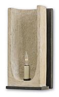 Rowland 1-Light Wall Sconce in Aged Steel with Portland