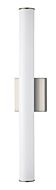 Rail 1-Light LED Bathroom Vanity Light in Satin Nickel