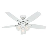 Hunter Builder 3 Light 42 Inch Indoor Ceiling Fan in Snow White