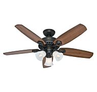 Hunter Builder 3 Light 42 Inch Indoor Ceiling Fan in New Bronze