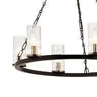 Kichler Mathias 6 Light Transitional Chandelier in Olde Bronze