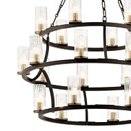 Kichler Mathias 21 Light Transitional Chandelier in Olde Bronze