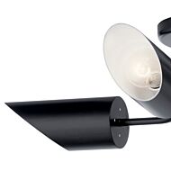 Kichler Trentino 4 Light 28 Inch Ceiling Light in Black